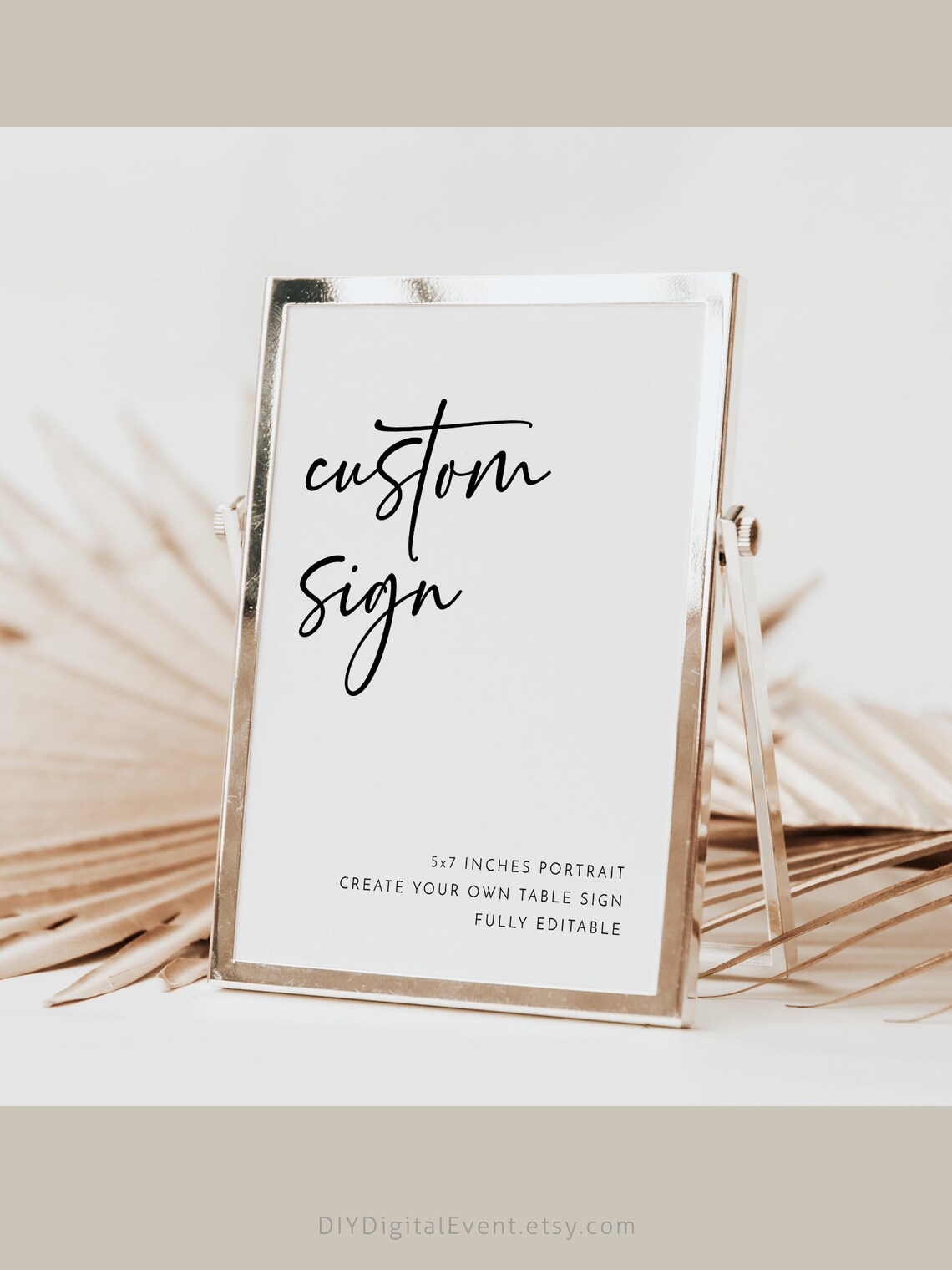 Minimalist Custom Sign Template Printable Editable Custom Sign for ...