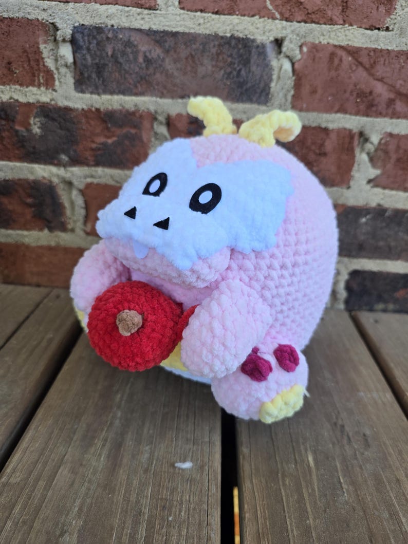 Fire Derp Monster Crochet Plushie - Handmade - Etsy