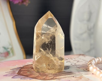 Champagne Citrine Tower from Brazil | High Grade Genuine Champagne Citrine | Collector’s Gemstone