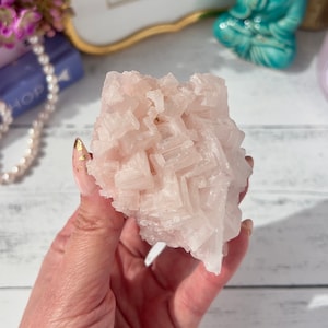 Pink Halite Cluster Searles Lake California | Natural Cubic Halite Salt Crystal | Halite Crystal Specimen