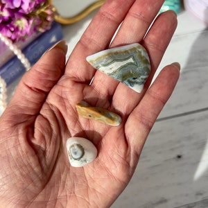 Genuine 8th Vein Ocean Jasper Tumble sets from Moravato, Madagascar | Rare Orbicular Jasper Tumble | Druzy Ocean Jasper | Crystals for Grids