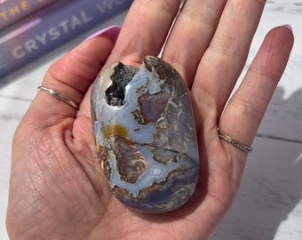 【blue.ks】No.3 アメジスト&クレイジーレースアゲート共生トップ blue.ks】No.3 アメジスト&クレイジーレースアゲート共生トップ 天然