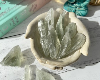 Natural Raw Prasiolite (Green Amethyst) | Rare Genuine Raw Green Amethyst | Heart Chakra Crystal | Healing Crystal | Crystals for Grids