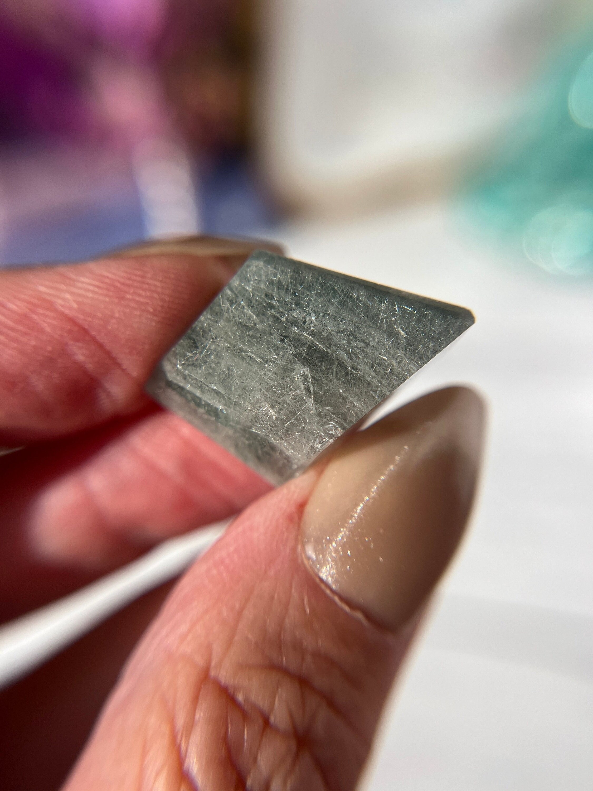 New Find! Blue Tara Quartz Mini Free form from Brazil | Rare Blue Tourmaline Quartz | Mini Crystal freeform | Crystal for Grids