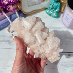 Pink Halite Cluster Searles Lake California | Natural Cubic Halite Salt Crystal | Halite Crystal Specimen