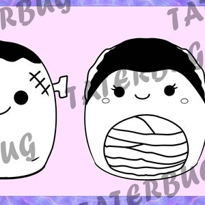 Squishmallow Frankie and Myrtle SVG and PNG files