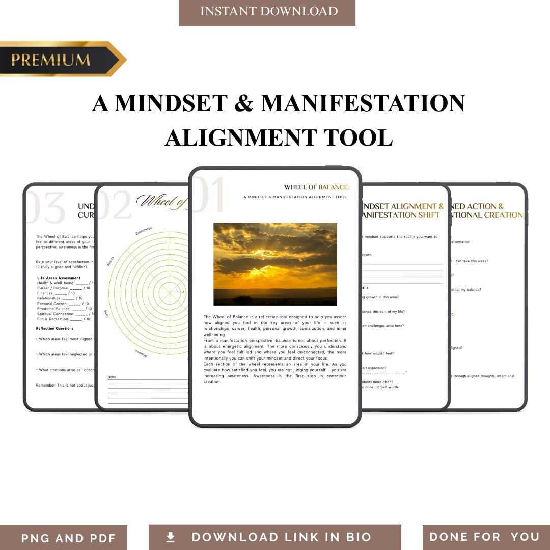 Mindset & Manifestation Alignment Tool | Success Roadmap Blueprint ...