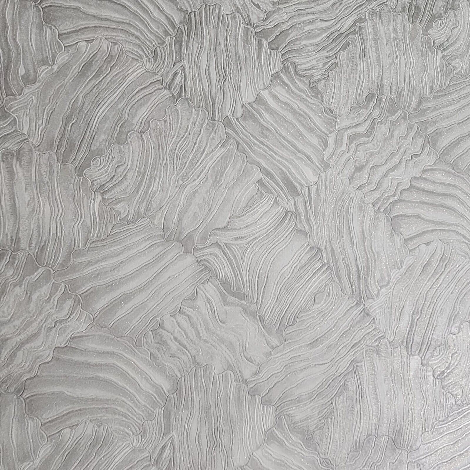 Taupe Tan Cream Gold Metallic Glitter Textured Shell Tile Faux Plaster ...