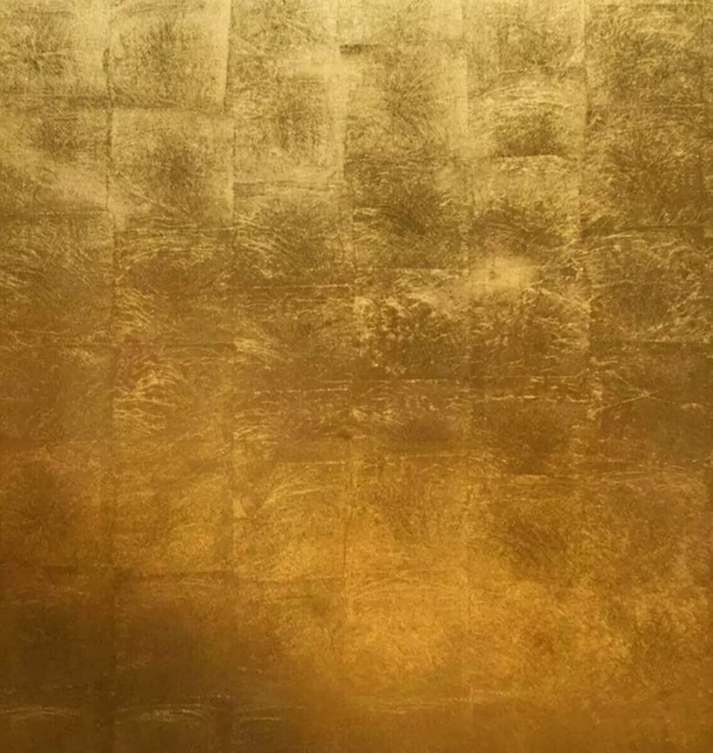 Square tile foil gold metallic Modern Wallpaper contemporary wallcoverings roll image 1
