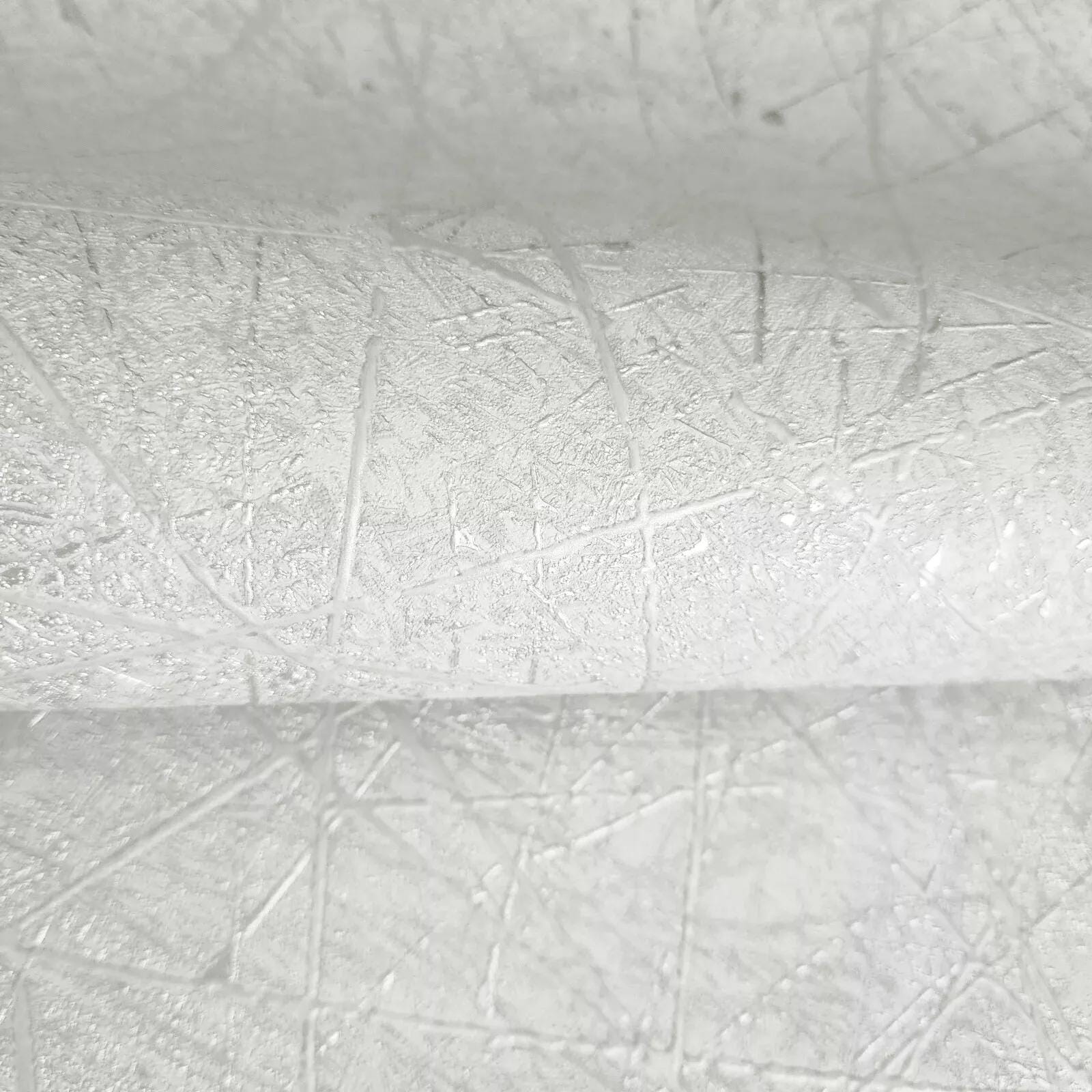 Embossed Ivory off White Abstract Lines Faux Plaster Textured Modern ...