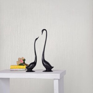 Plain Non-woven Modern Ivory off White Gold Metallic Faux Fabric Lines ...