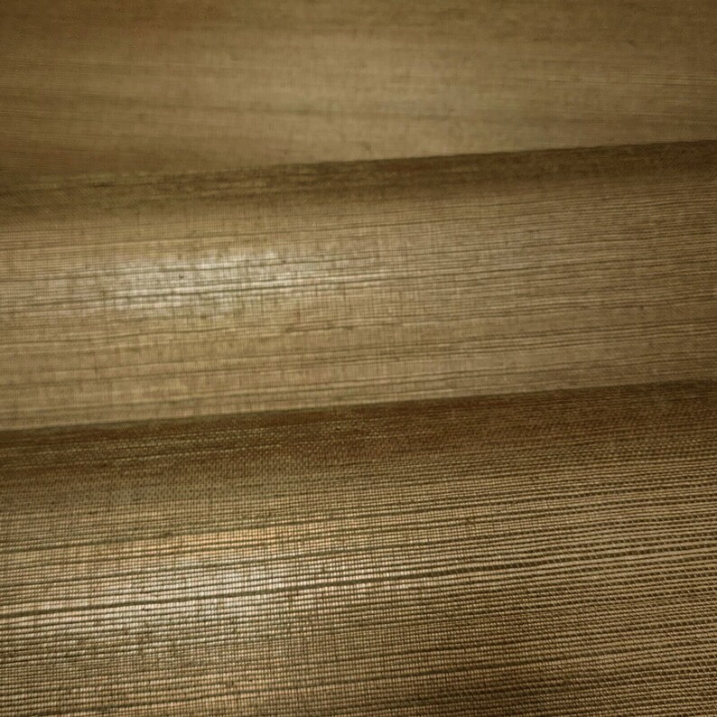Bronze Gold Metallic Natural Sisal Grasscloth Modern Wallpaper - Etsy
