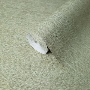 Plain Green Faux grass Grasscloth lines textures wallpaper Textured modern rolls