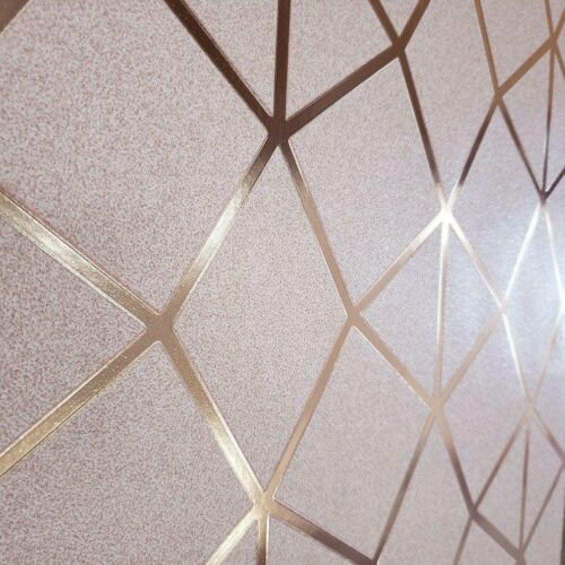 Geometric Trellis Triangles Lines Textured Wallpaper Roll Pink - Etsy