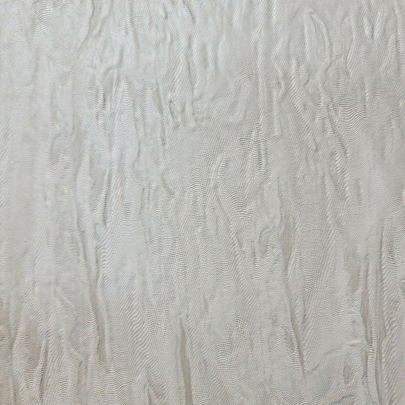 Contemporary Ivory off White Gold Metallic Crashed Faux Silk | Etsy
