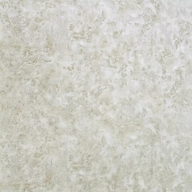 Ivory Beige Cream Brass Gold Metallic Faux Plaster Distressed Textured ...
