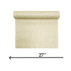 Wheat Golden Tan Beige Cream Stria Lines Faux Fabric Textured Modern ...