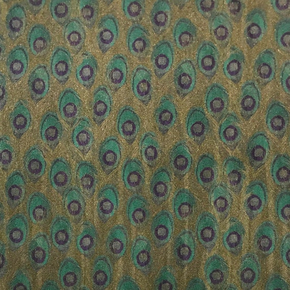 Wallpaper Peacock textured wall coverings rolls faux animal Green Gold Metallic