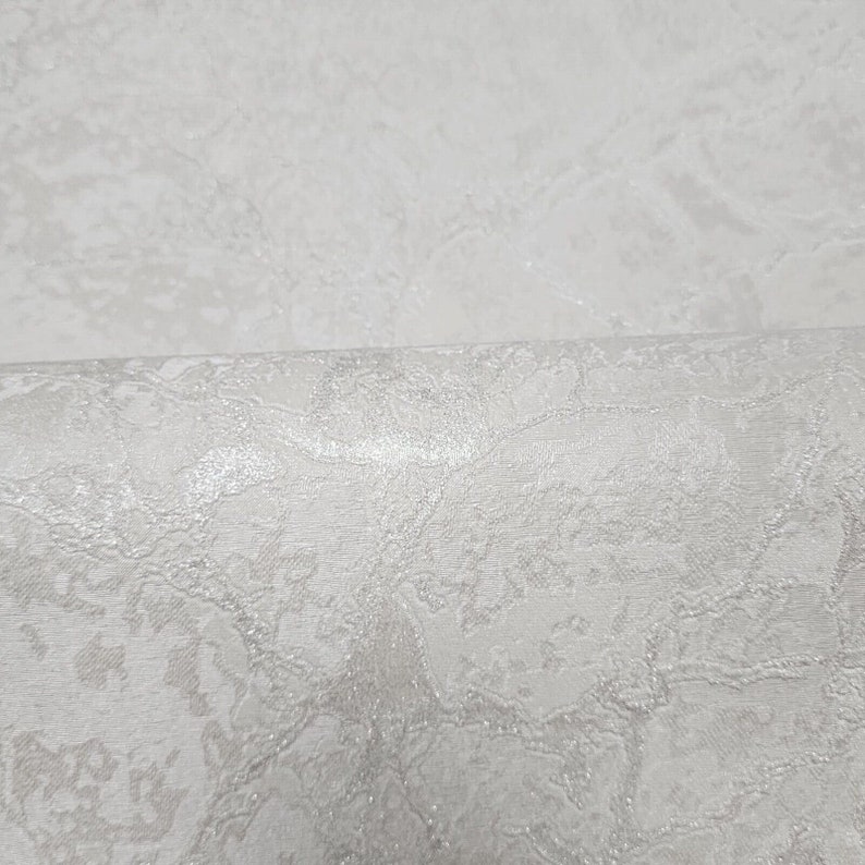 Embossed off White Cracked Faux Concrete Plaster Textured Modern ...