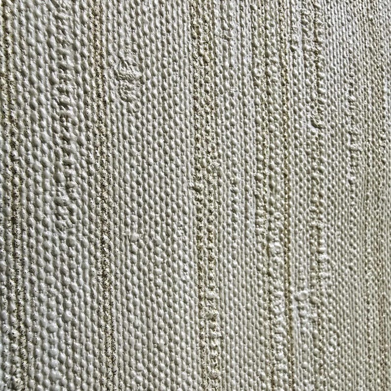 Tan Beige Cream Gold Metallic Faux Thread Stria Lines Fabric Textured ...
