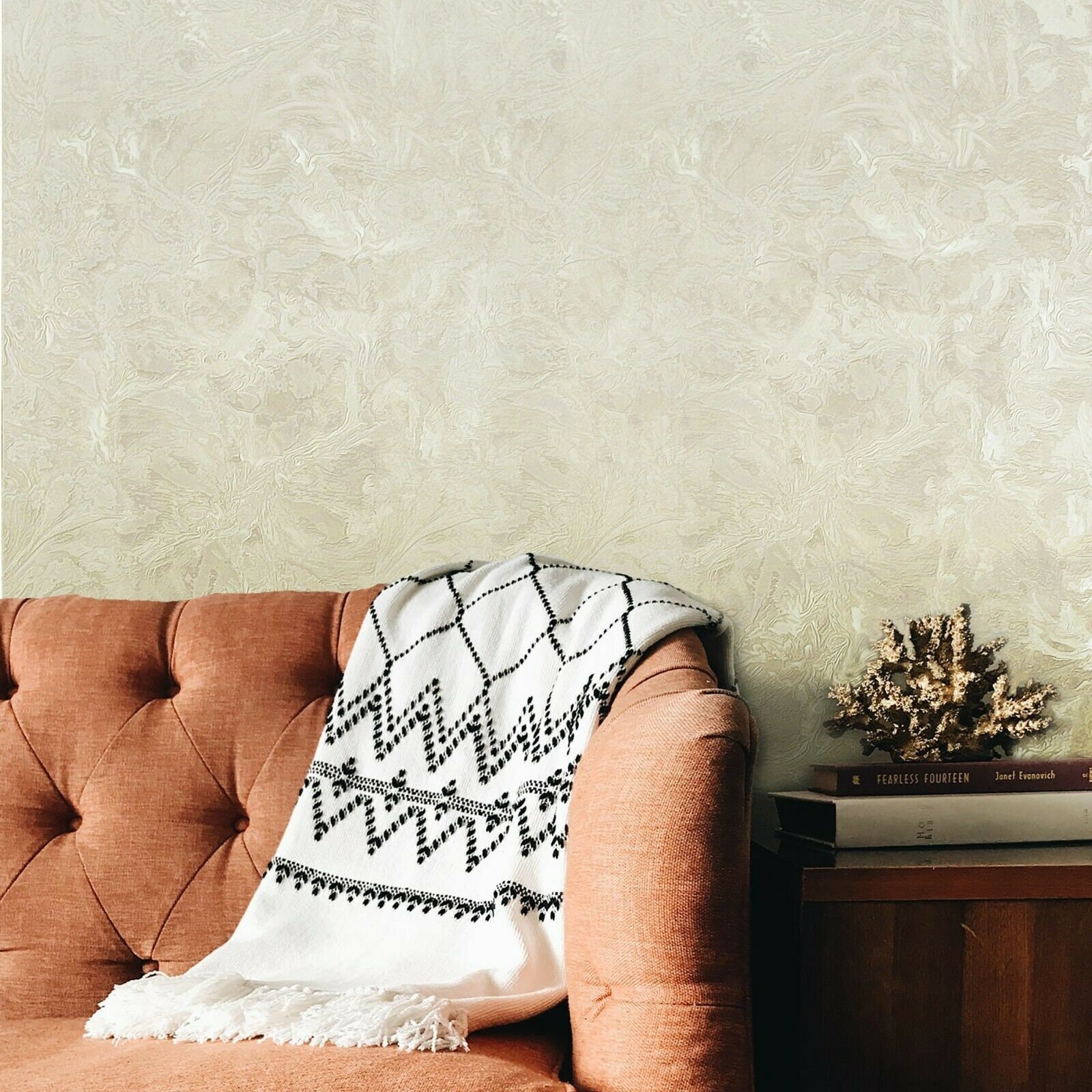 Off White Fabric, Wallpaper and Home Decor