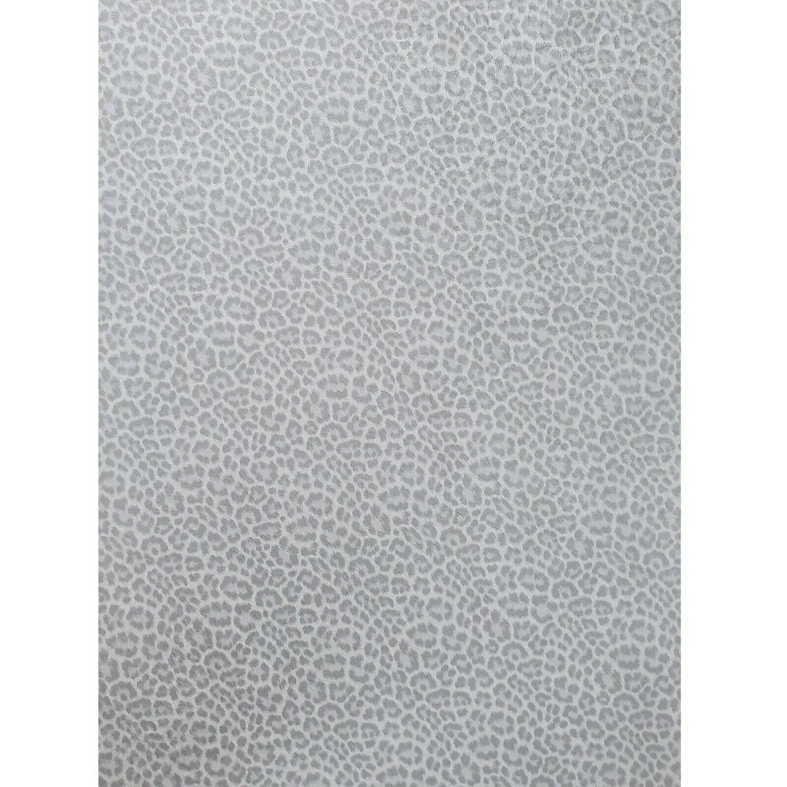 Wallpaper Gray White Silver Metallic Textured Leopard Cheetah Etsy