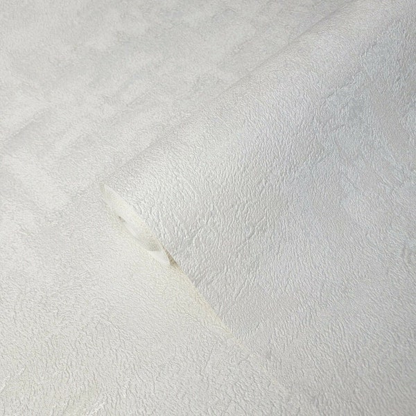 Contemporary Textured Plain Wallpaper ivory off white gold faux concrete plaster textures 3D wallcoverings