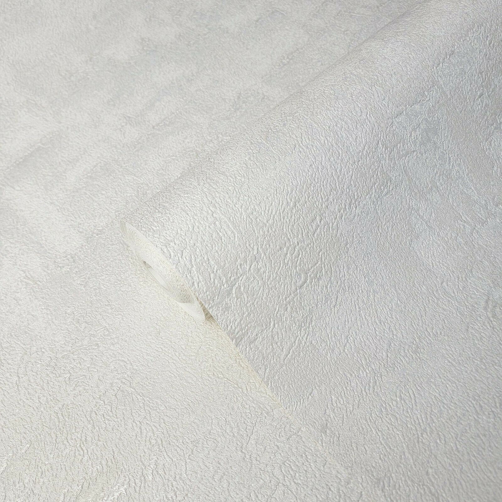 Contemporary Textured Plain Wallpaper Ivory off White Gold Faux ...