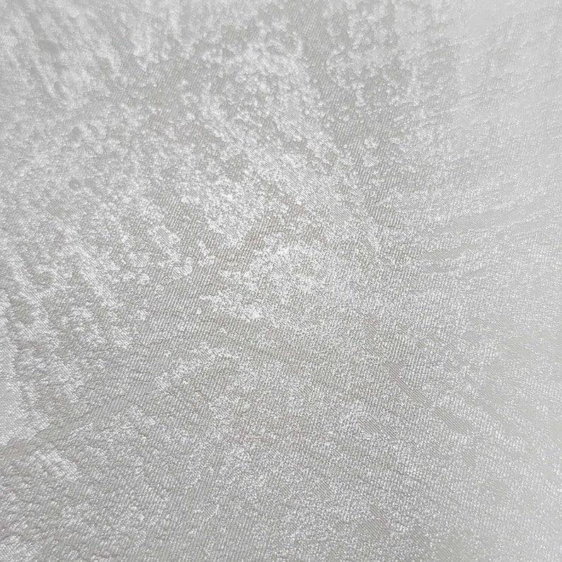 Contemporary Satin Ivory off White Faux Concrete Plaster Textured ...