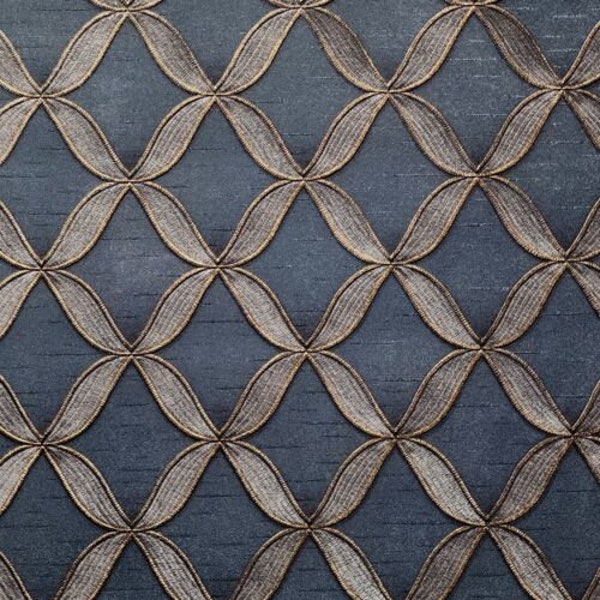 Bathroom Wallpaper Navy Gold Etsy