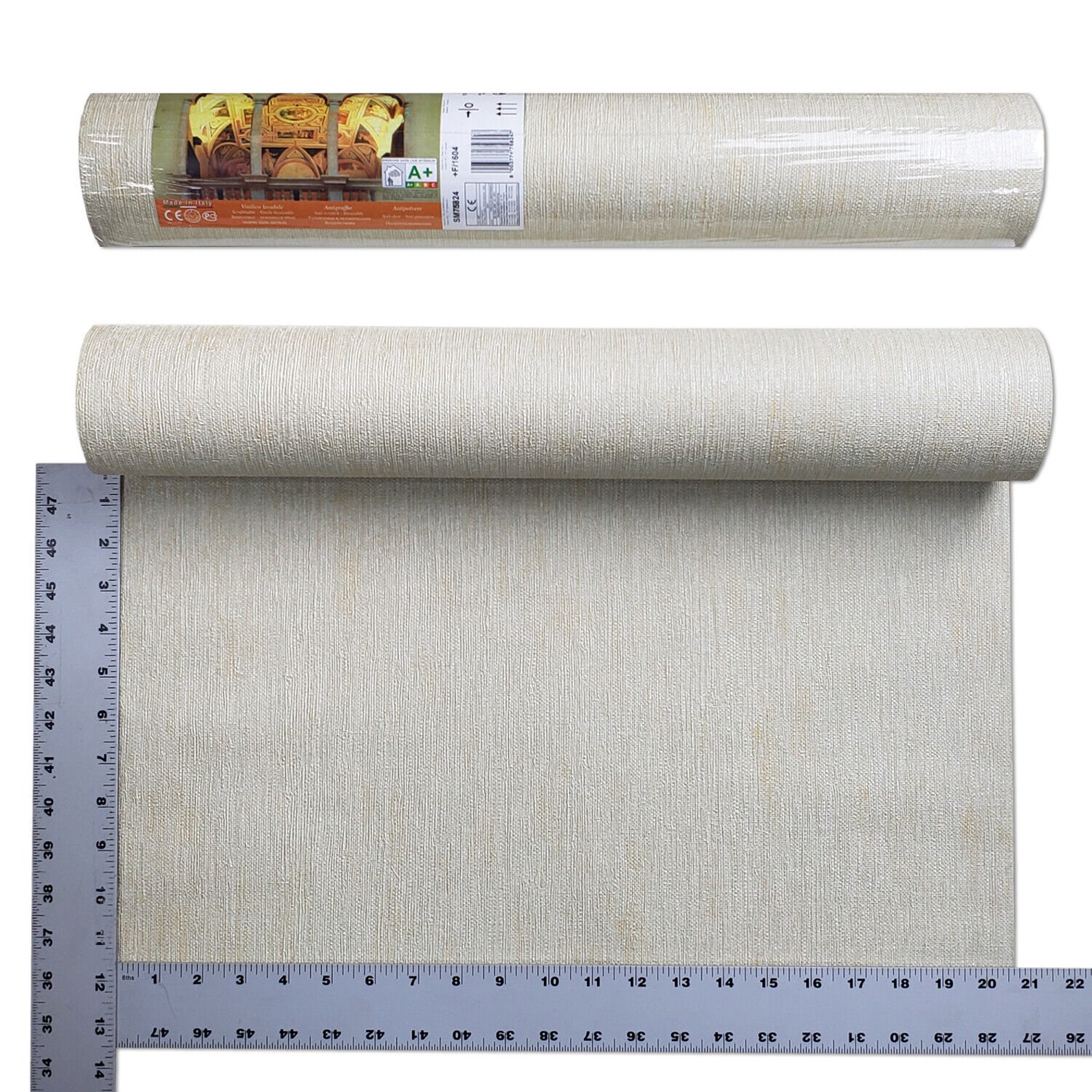 Rustic Olive Beige & Green Faux Grasscloth Textures Wallpaper Etsy