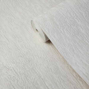 Contemporary Ivory off White Gold Metallic Crashed Faux Silk Fabric ...