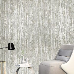 Beige tan cream faux distressed plaster textured Wallpaper embossed wallcovering