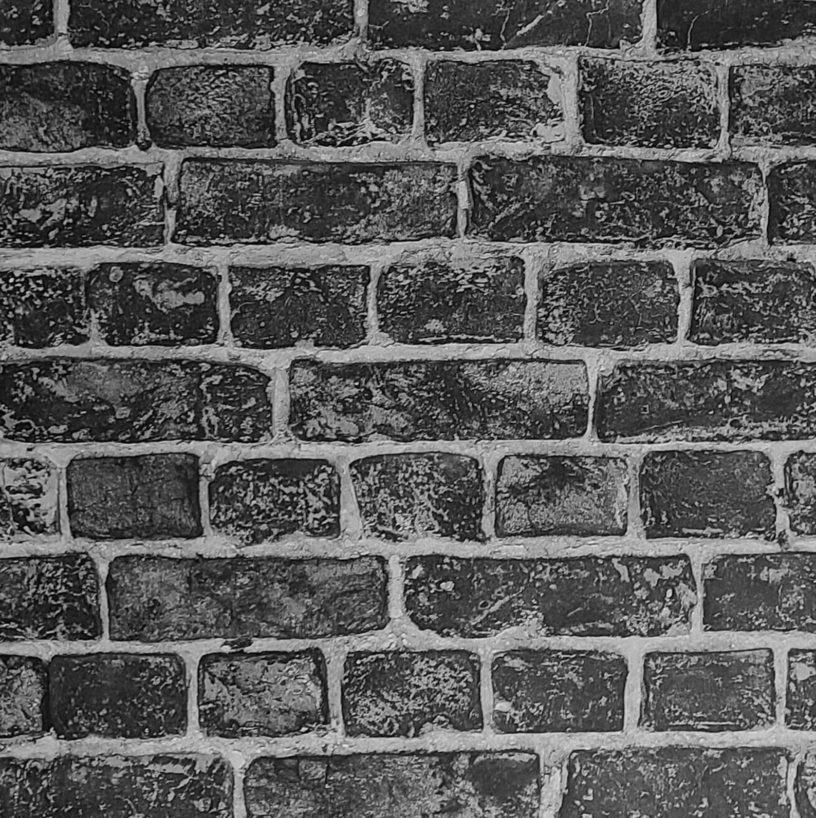 Vinyl Charcoal Gray Black Modern Wallpaper Rolls 3D Illusion Etsy