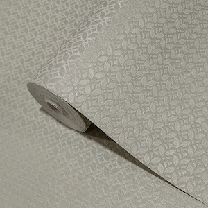 Embossed brass metallic faux fabric textured monogram modern Wallpaper rolls 3D