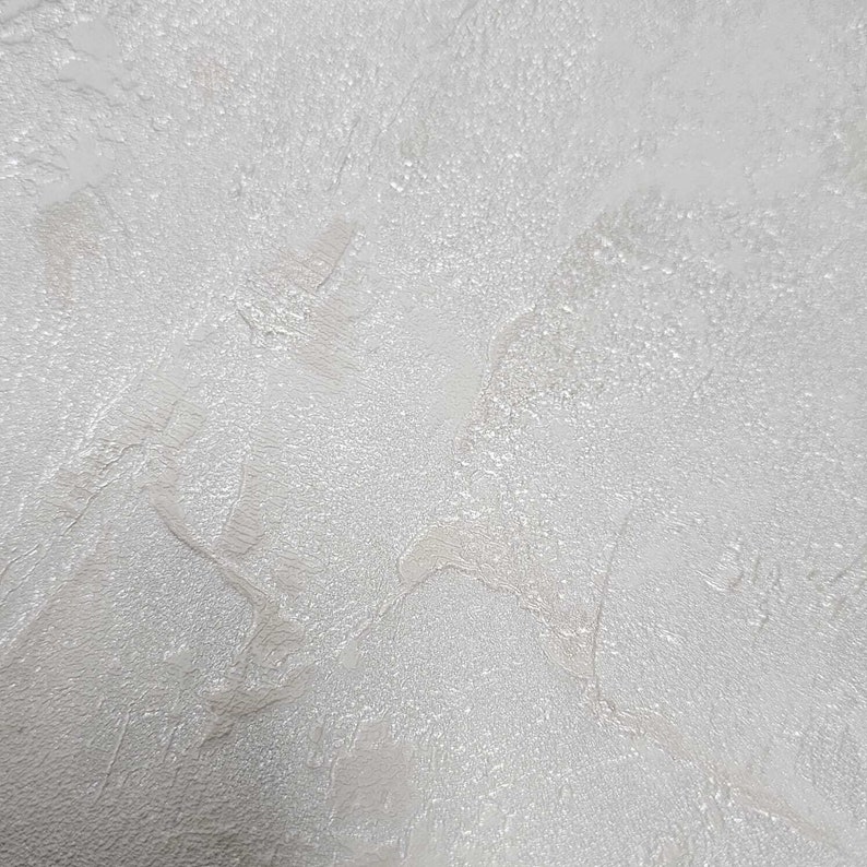 Contemporary Ivory off White Gold Cream Wallpaper Textured Faux ...