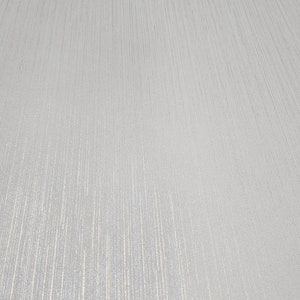 Plain Non-woven Modern Ivory off White Gold Metallic Faux Fabric Lines ...