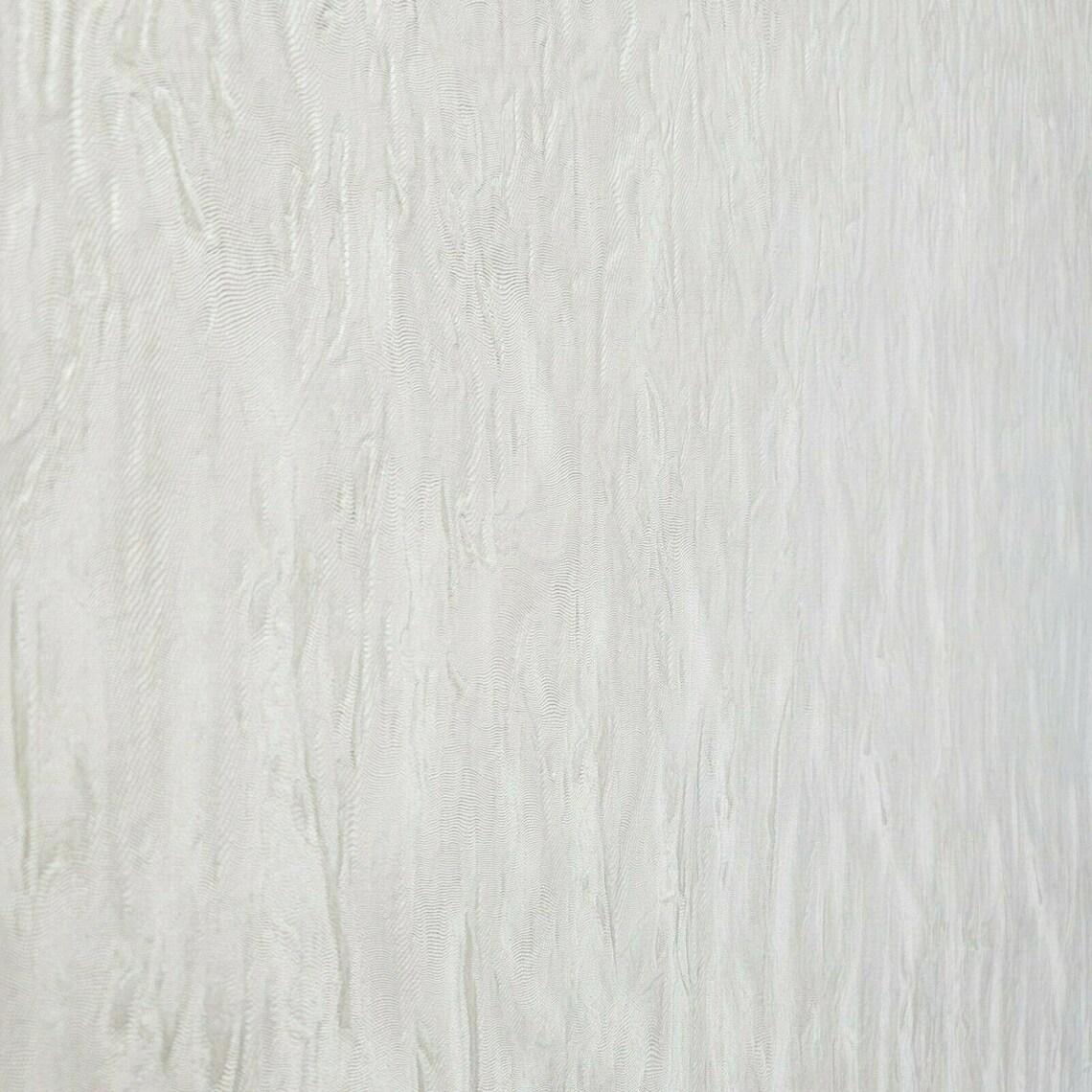 Contemporary Ivory off White Gold Metallic Crashed Faux Silk Fabric ...