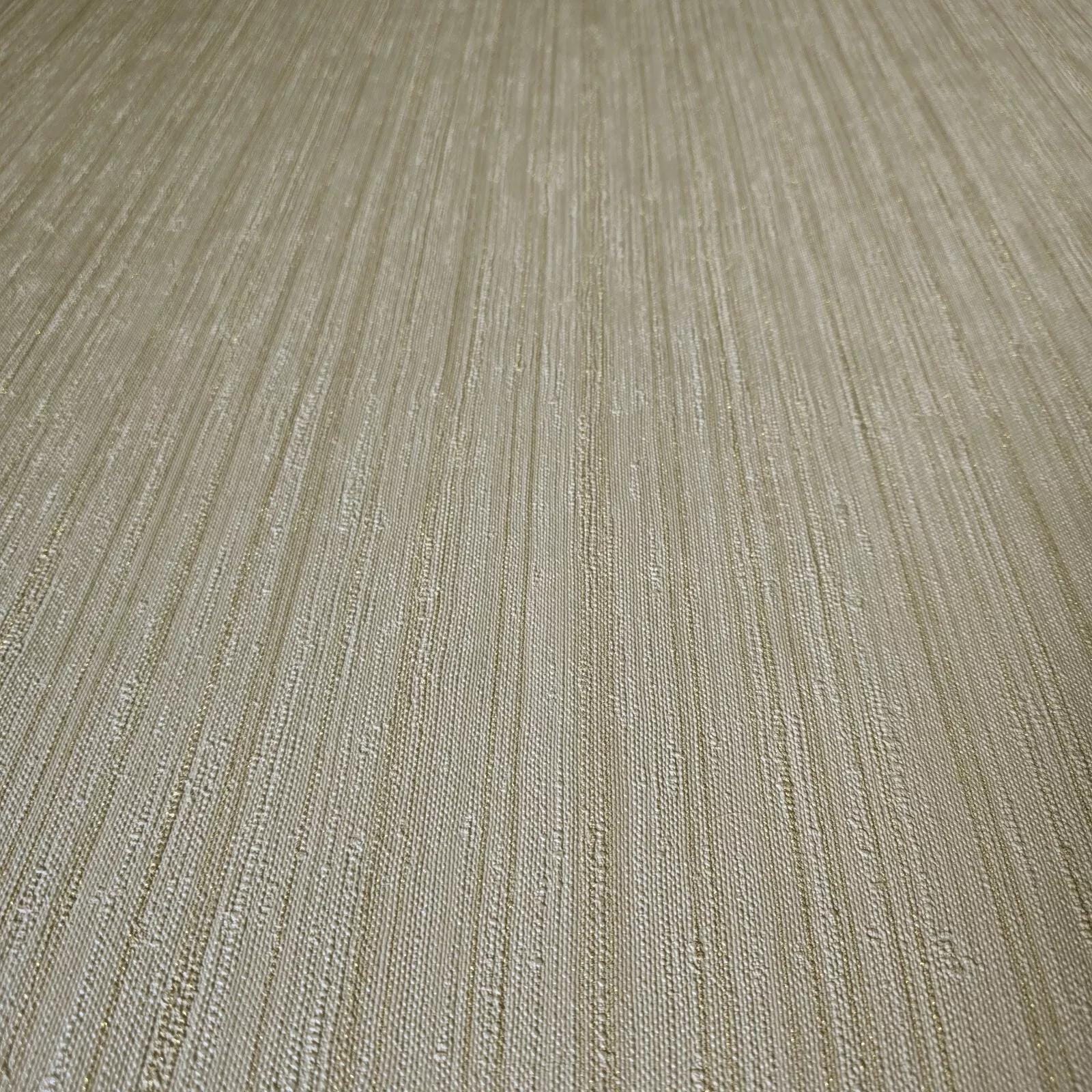 Tan Beige Cream Gold Metallic Faux Thread Stria Lines Fabric Textured ...