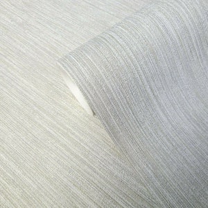 Plain embossed Ivory gray gold faux fabric textured lines textures Wallpaper 3D
