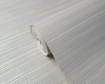Vinyl Faux rids grasscloth wallpaper gray off white modern wallcoverings roll 3D