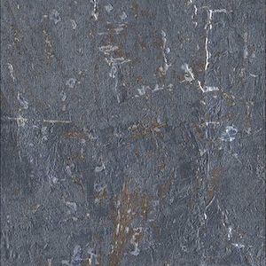 Cork Metallic Navy gold silver Wallpaper