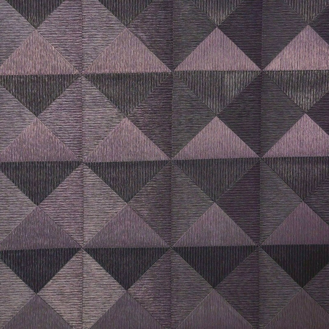 Violet Metallic Purple Geometric Pyramid 3D Illusion Wallpaper - Etsy