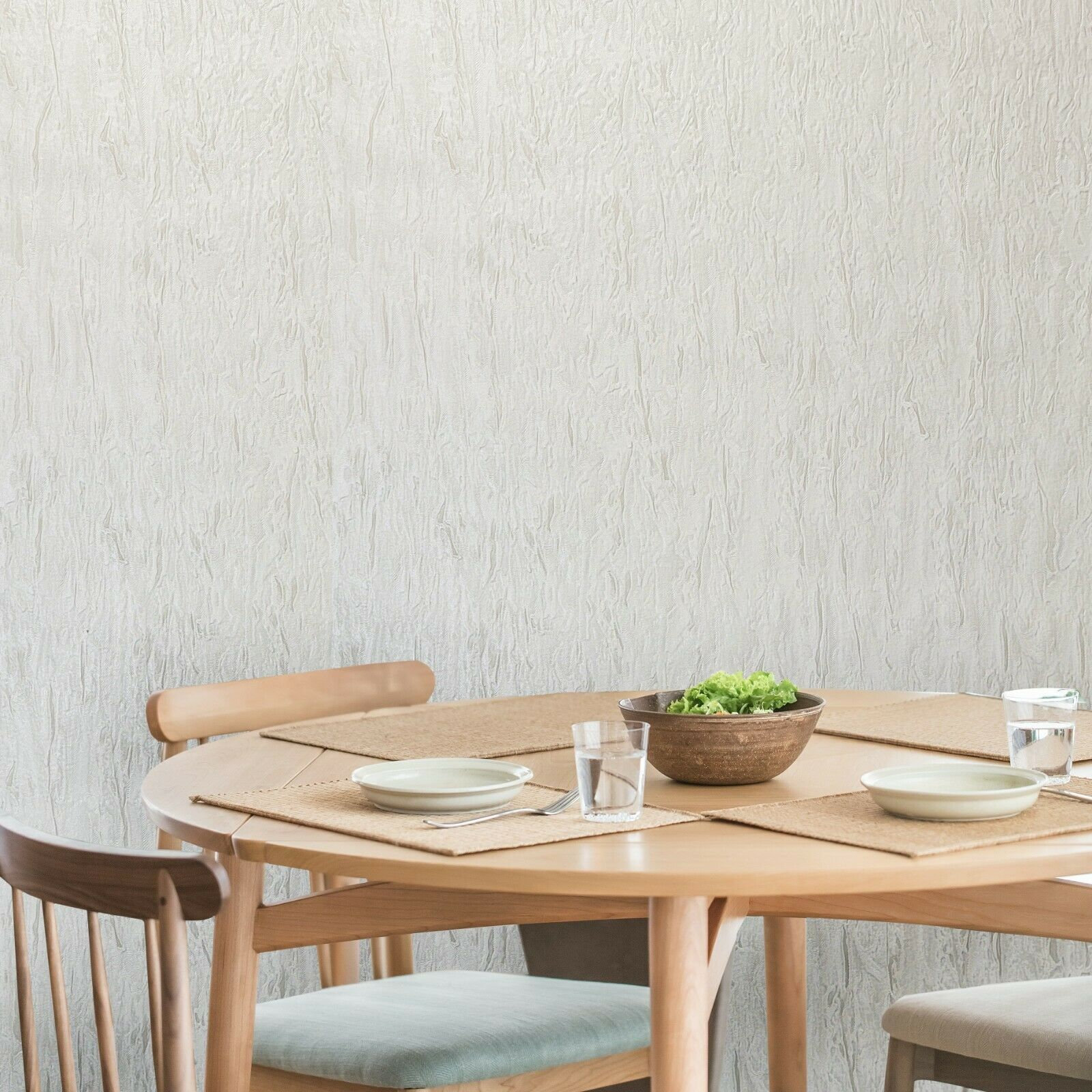 Contemporary Ivory off White Gold Metallic Crashed Faux Silk Fabric ...