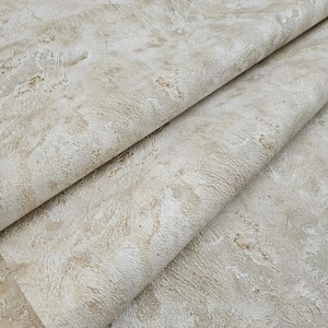 Ivory Beige Cream Brass Gold Metallic Faux Plaster Distressed Textured ...