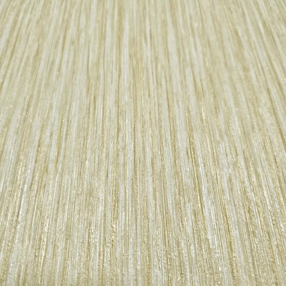 Wheat Golden Tan Beige Cream Stria Lines Faux Fabric Textured Modern ...