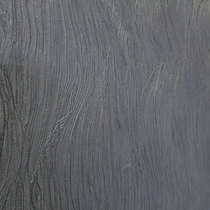 Contemporary Charcoal dark grey faux plaster wave lines textured wallpaper rolls embossed 3d wallcoverings