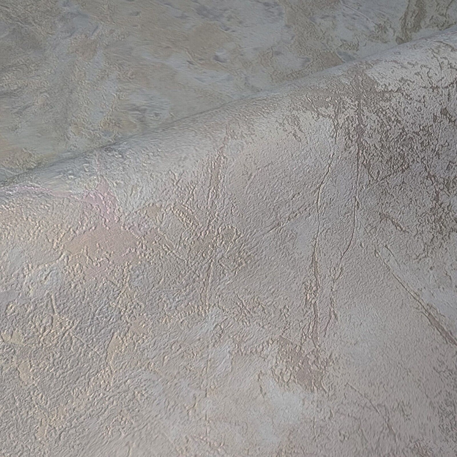 Embossed Beige Cream Rose Gold Metallic Faux Plaster Textured Modern ...