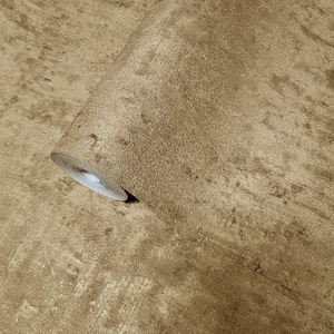 Brass gold metallic faux concrete distressed textured contemporary Wallpaper 3D