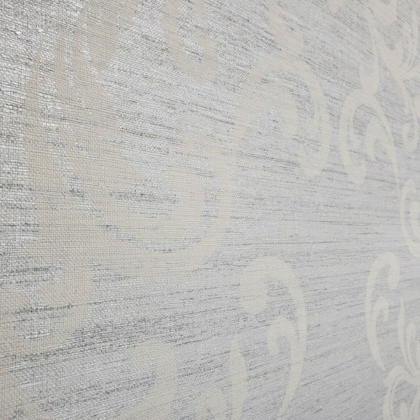 Metallic Grasscloth Wallpaper Etsy